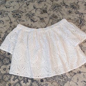 White Off the Shoulder Top